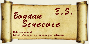Bogdan Šenčević vizit kartica